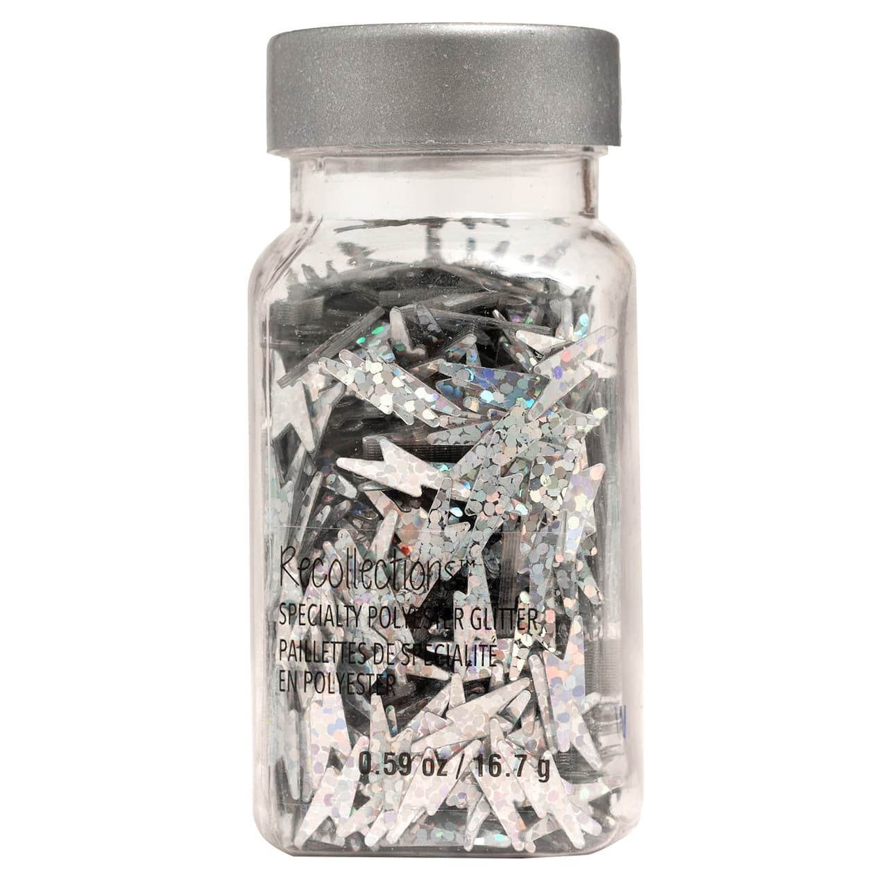 Lightning Bolts Specialty Polyester Glitter by Recollections™, 0.59oz.